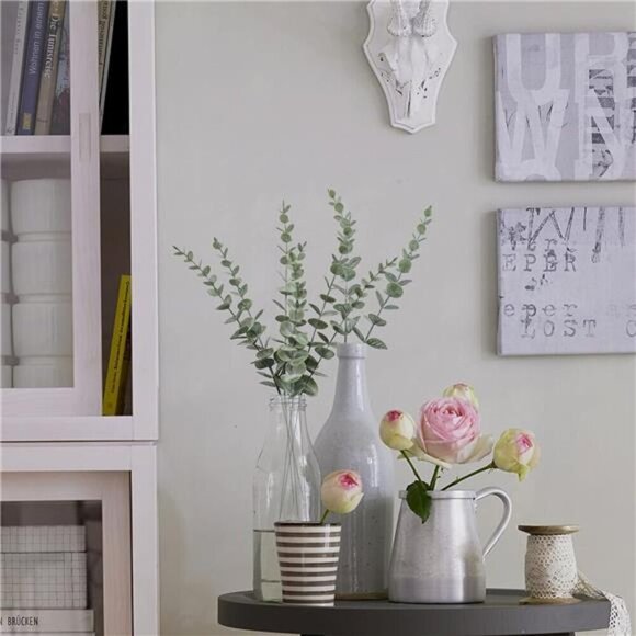 Artificial Eucalyptus Stems 18pcs Fake Greenery for Wedding Home Decor - Picture 6 of 7